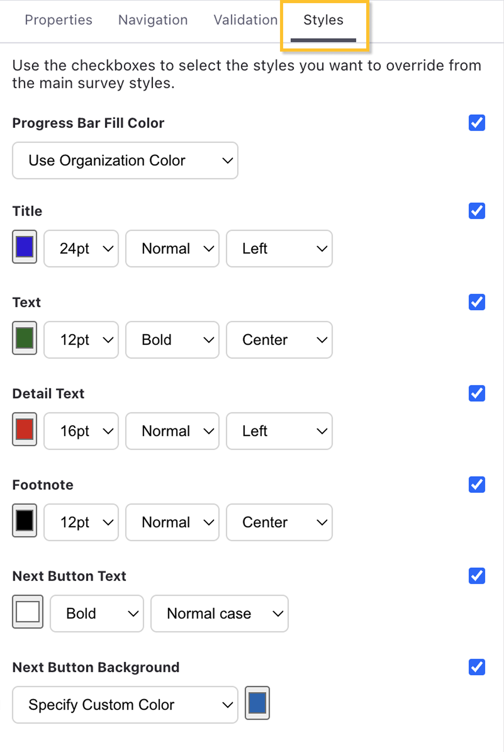 SurveyStyle-StepOverride.png