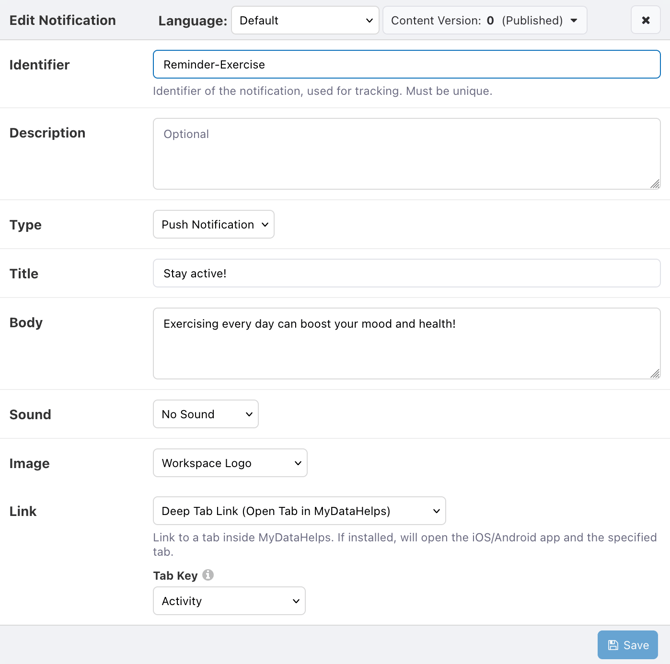 SurveyLinks-Push-DeepTabLink
